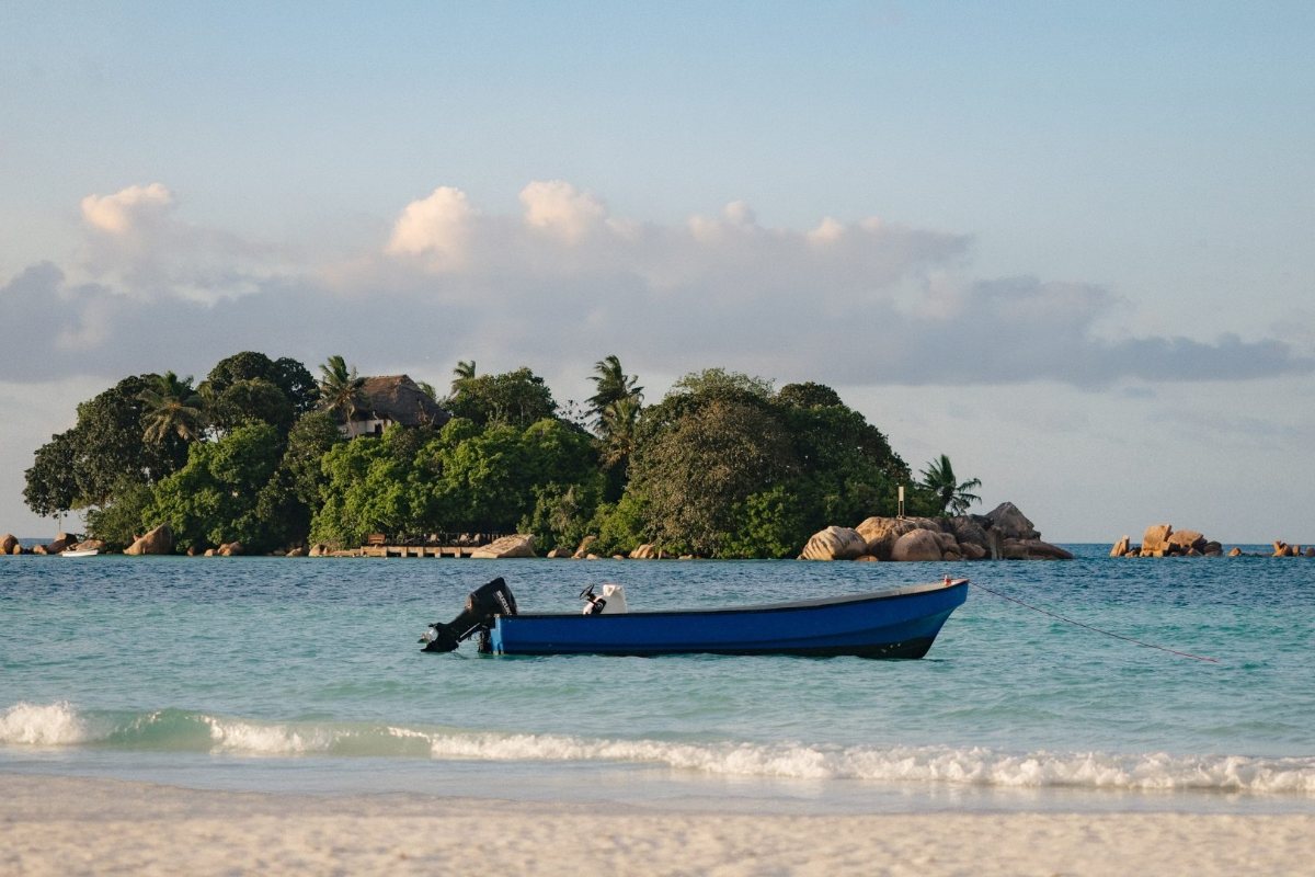 Island off the coast of Praslin, Seychelles