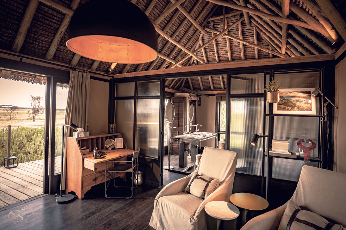 Your private lounge at Segera - LuxurySafariLodges.com