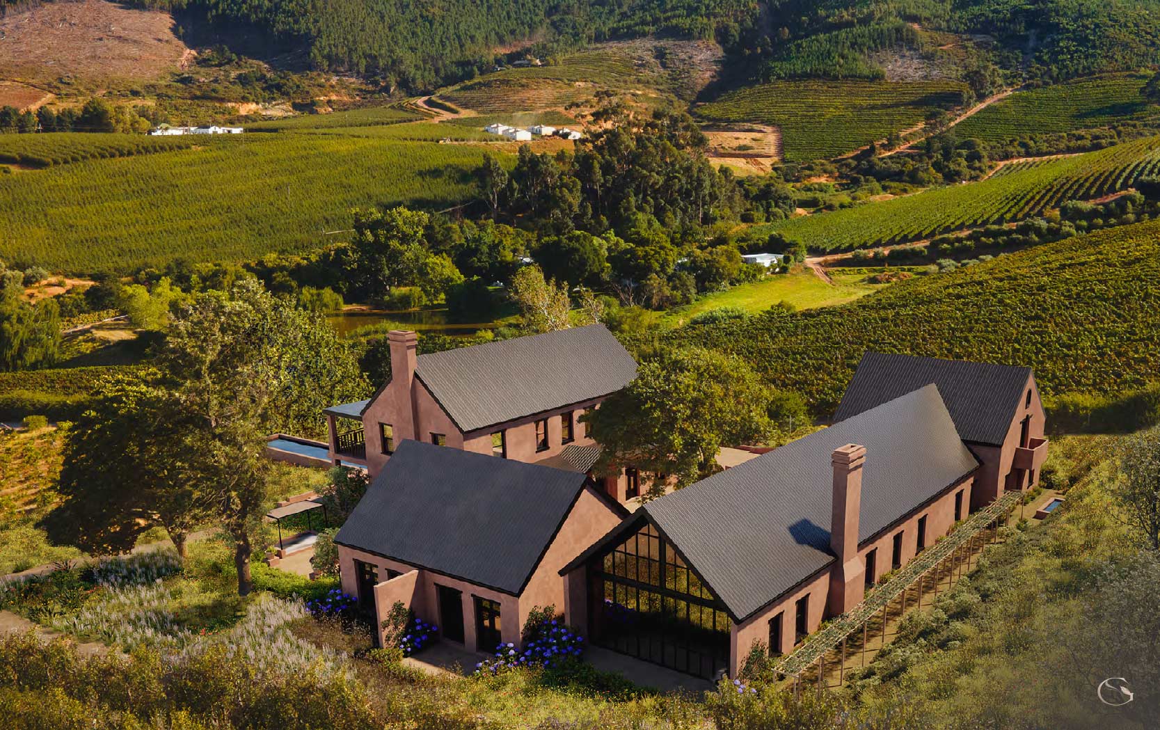 Franschhoek House • Cape Winelands Private Villa, Guided Safaris® LuxurySafariLodges.com
