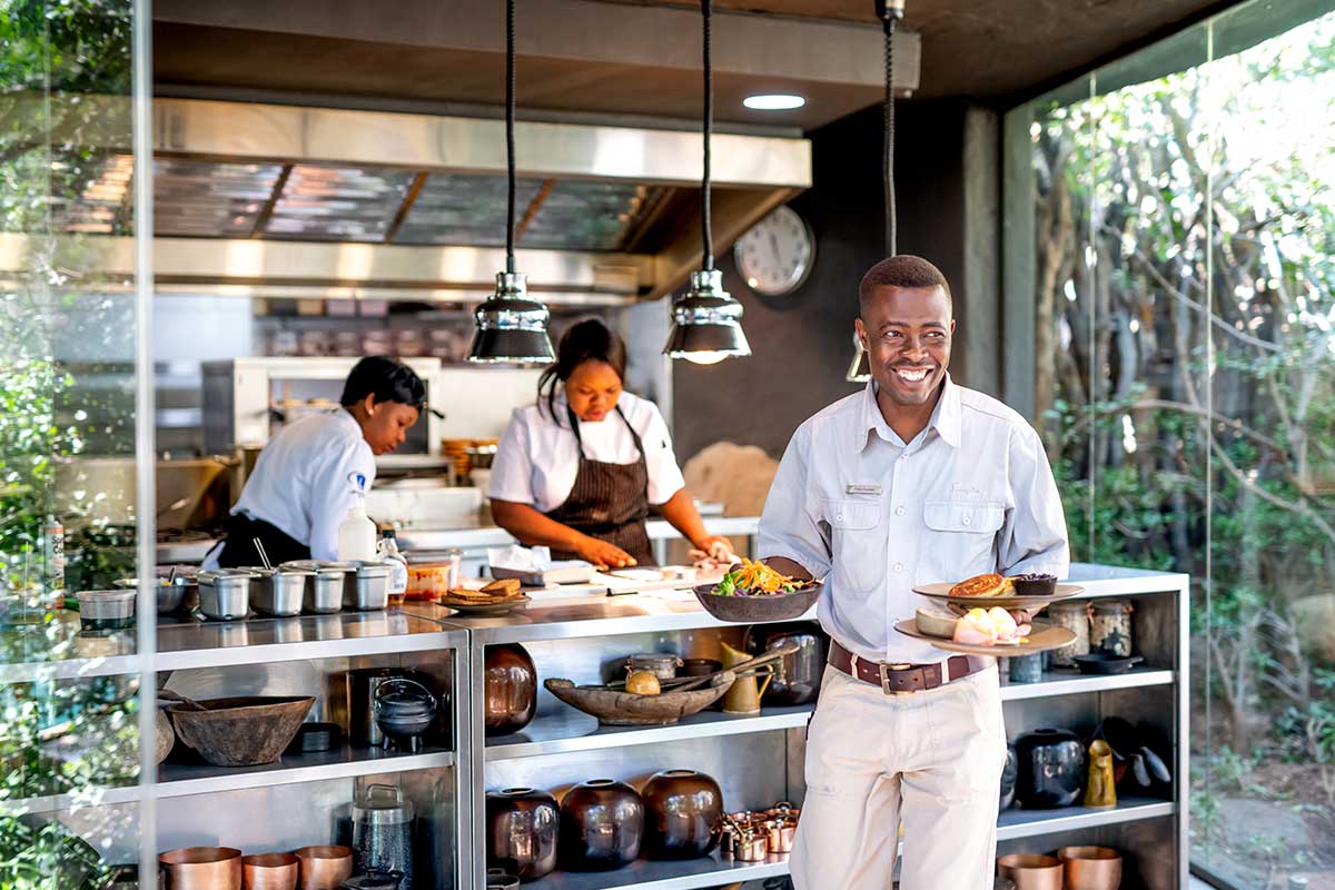 Interactive Kitchen at Singita Boulders • LuxurySafariLodges.com