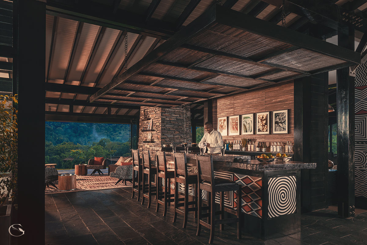 Bar lounge at One&Only Nyungwe House