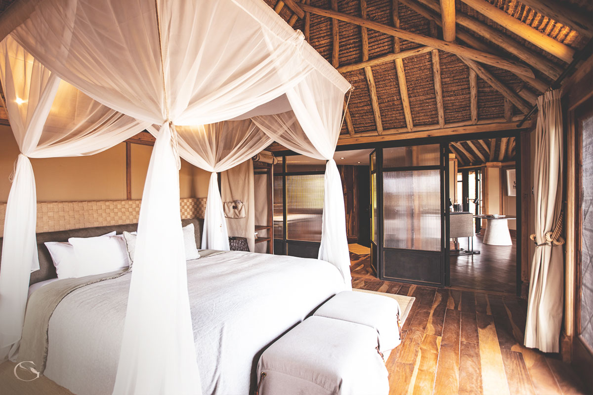 One of the master bedrooms at Segera's Family Villa LuxurySafariLodges.com
